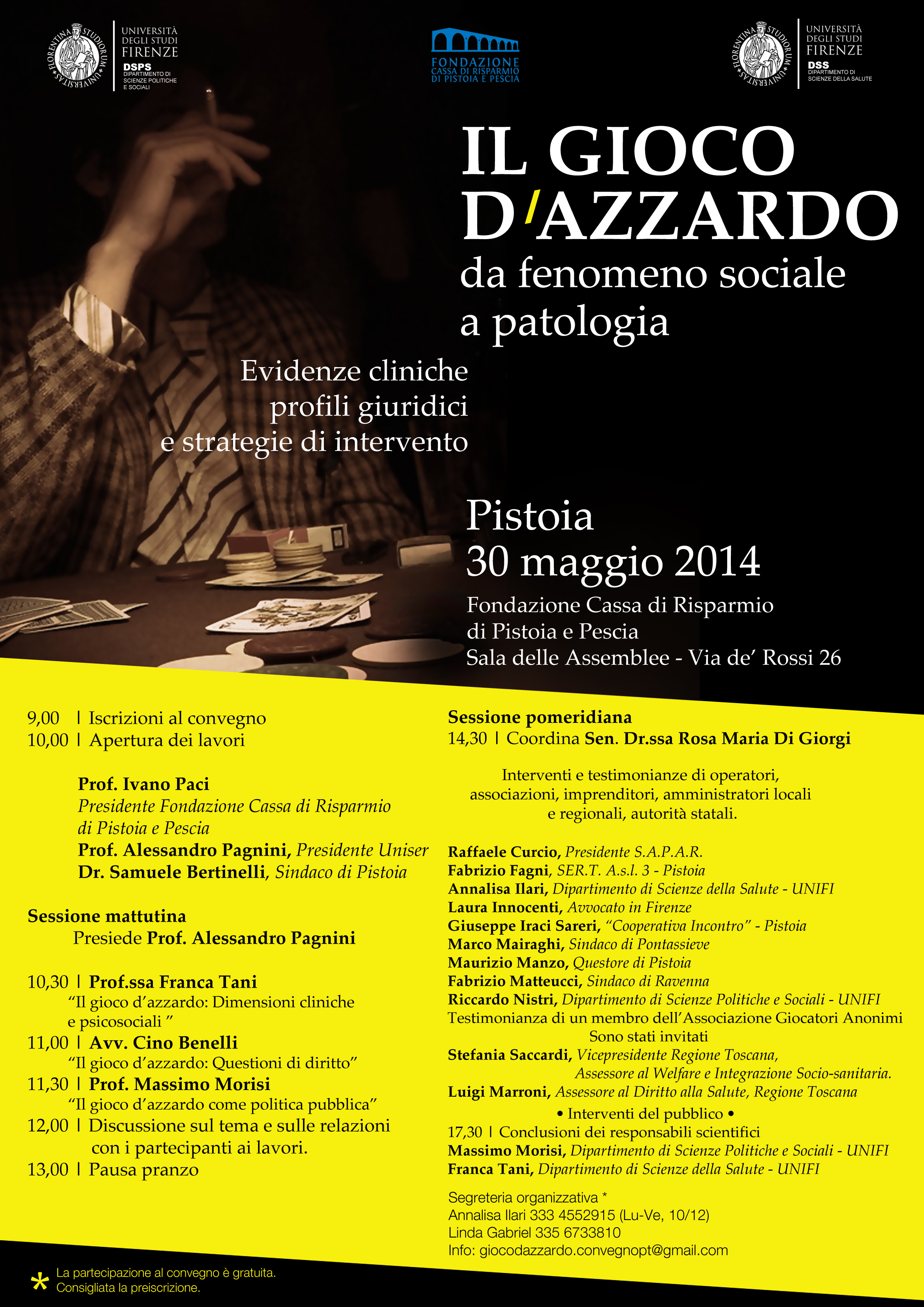Locandina convegno azzardo 30 maggio 2014